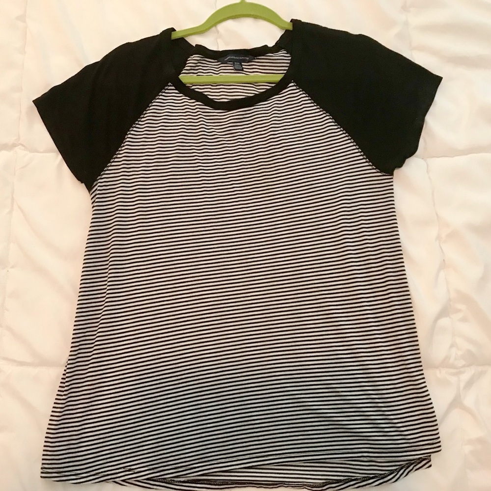 A-line Striped T-Shirt American Eagle Outfitters